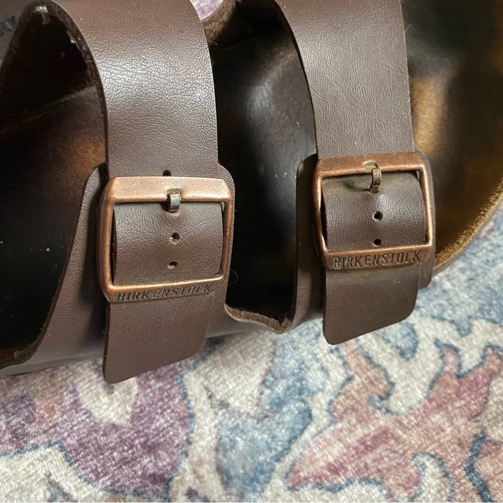 Women’s brown leather Birkenstock Sandals in New condition